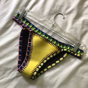 Yellow Crocheted Bikini Bottoms